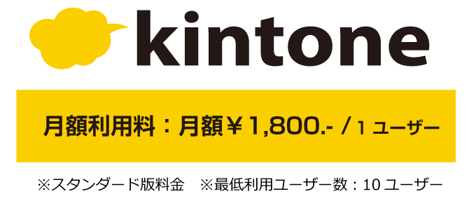 kintone月額利用料