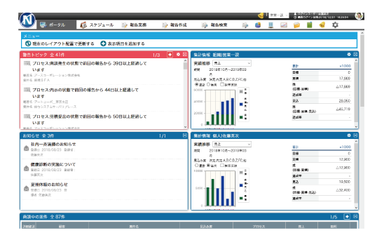 スマートフォンで商談状況確認