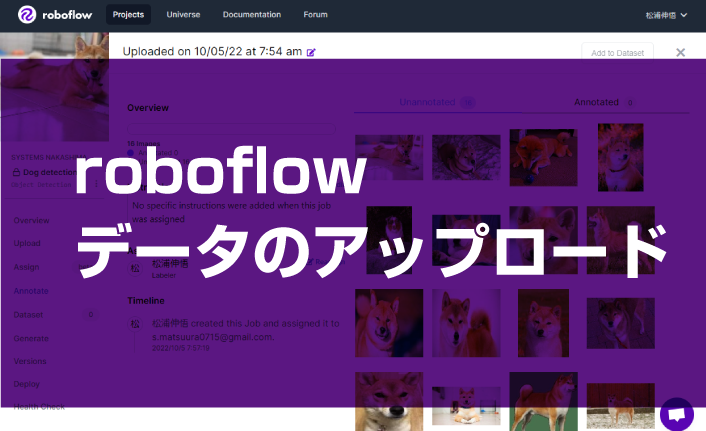 第2回 roboflow：データのアップロード