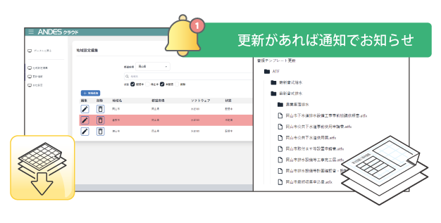 最新の給排水申請書類をいつでもダウンロード可能