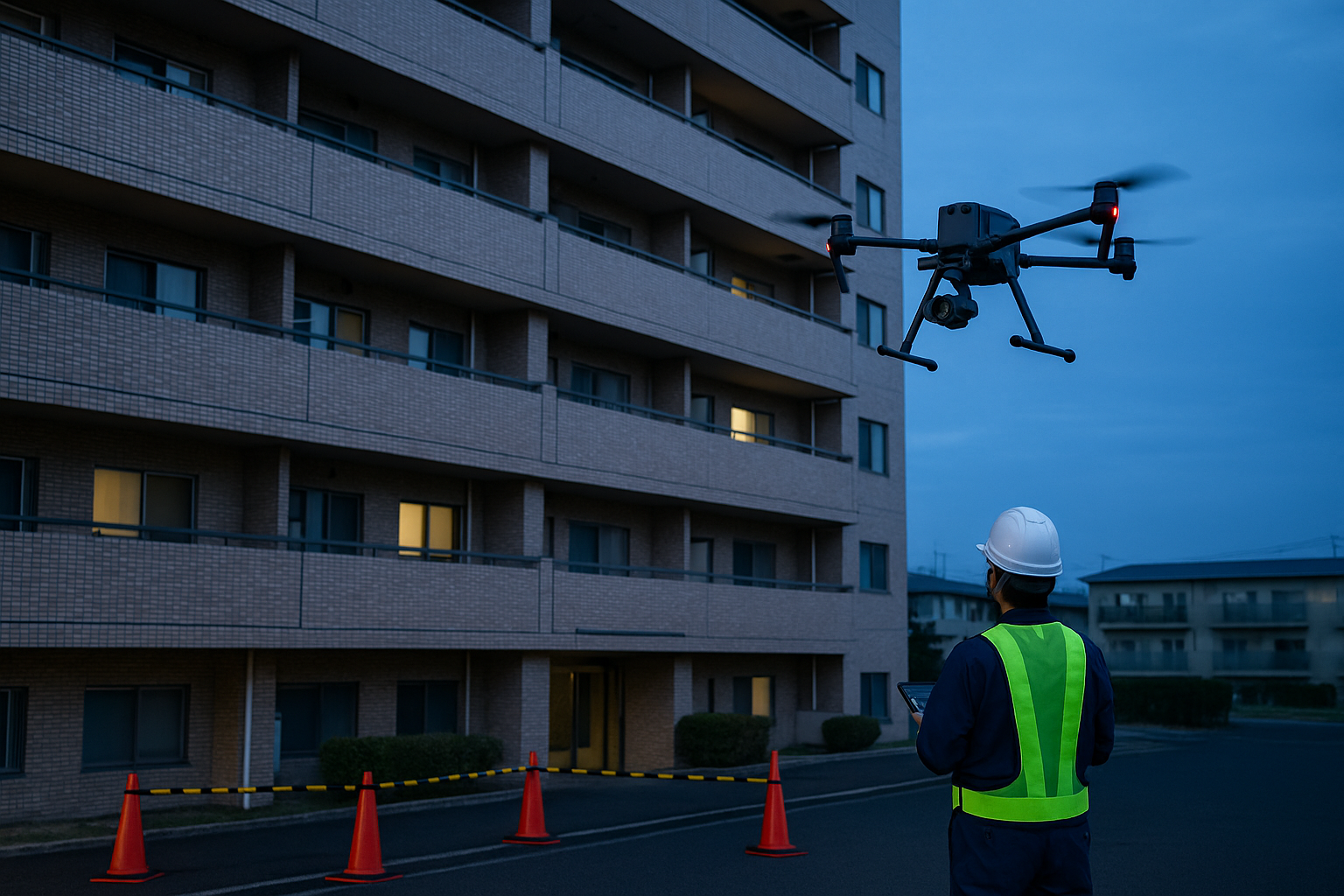 外壁の赤外線調査をドローンで──打診だけに頼らない、工期短縮と安全性を両立する実務ガイド