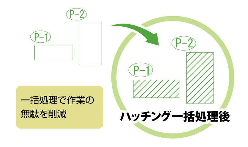 防水面積(外廊下)の拾い出し